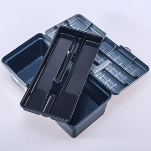 加厚塑料双层工具箱子健桦家用储物箱多功能手提式美术用品收纳盒