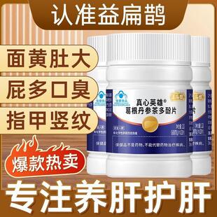 益扁鹊葛根丹参茶多酚片养肝护肝片官网正品厂家直发