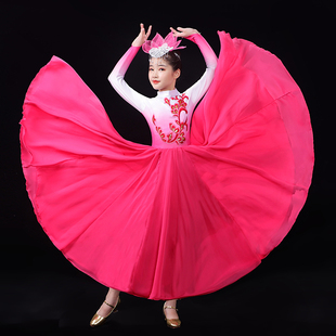开场舞大摆裙六一儿童演出服万疆灯火里 祖国 中国舞蹈服我和我
