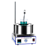 析牛数显集热式 磁力搅拌器实验室水浴锅恒温加热油浴锅导热油两用