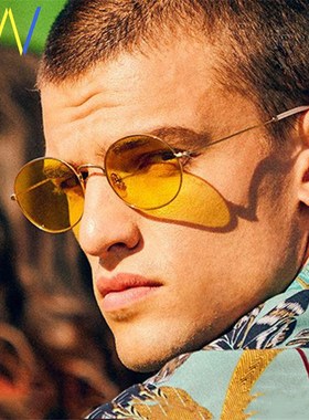 Vintage oval sunglasses men woman round Sun Glasses For Man