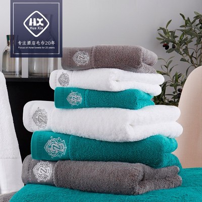 Luxury Hotel White Bath Towel Set Large Thick Towels酒店毛巾