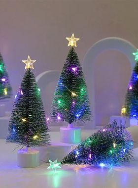 New Luminous Mini Christmas Trees Beautiful Small Artificial