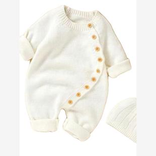 Baby boy girl Clothes Newborn for Winter Cute Rompers Warm新