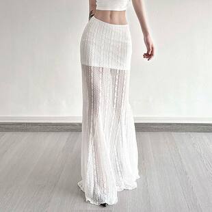 Summer Floor Skirt Style Pure Desire Long Mesh Lace Skirts