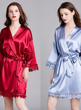long sleeve plus size home nightgown bathrobe dressing gown
