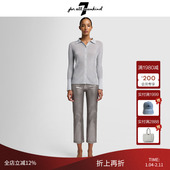 衬衫 条纹 Mankind女装 简约翻领纽扣竖纹肌理针织开衫 For All