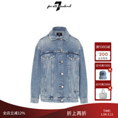 复古浅蓝色水洗牛仔夹克上衣 Mankind女宽松百搭经典 For All