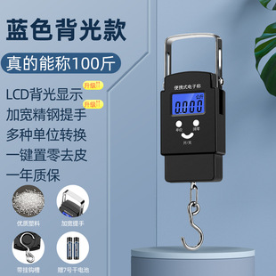 电子称家用迷你手提秤电子秤公斤称重秤食物手提弹簧称克重称