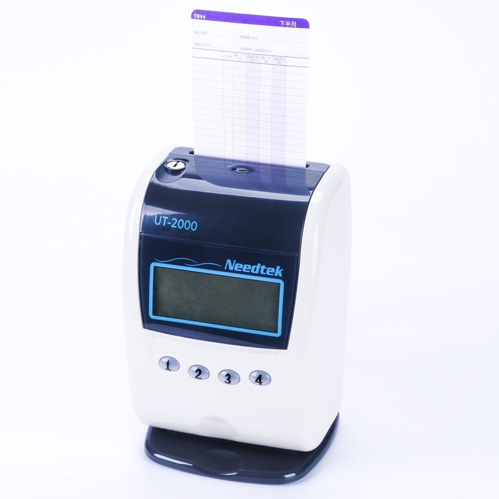 。考时间优利达UT2000四上下班栏位打卡钟纸卡打卡机勤插卡考勤机