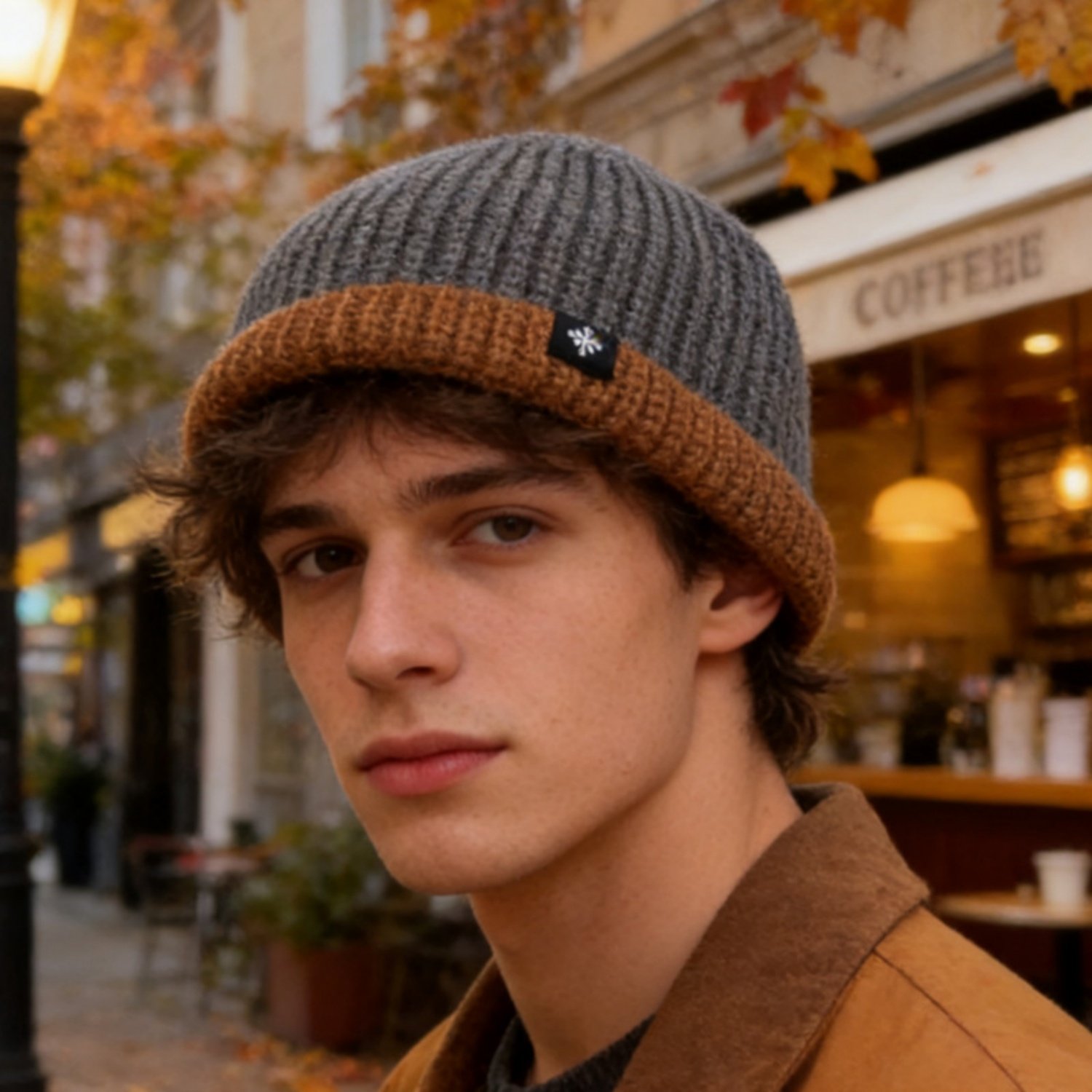 秋冬新款帽子男针织瓜皮帽韩版潮小标卷檐撞色女冷帽地主帽毛线帽,服饰配件/皮带/帽子/围巾,帽子,淘宝优惠券,粉丝福利购,淘宝优惠卷