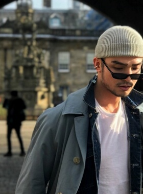 地主帽男新款男士雅痞瓜皮帽秋冬季针织帽大头围保暖冷帽高端帽子