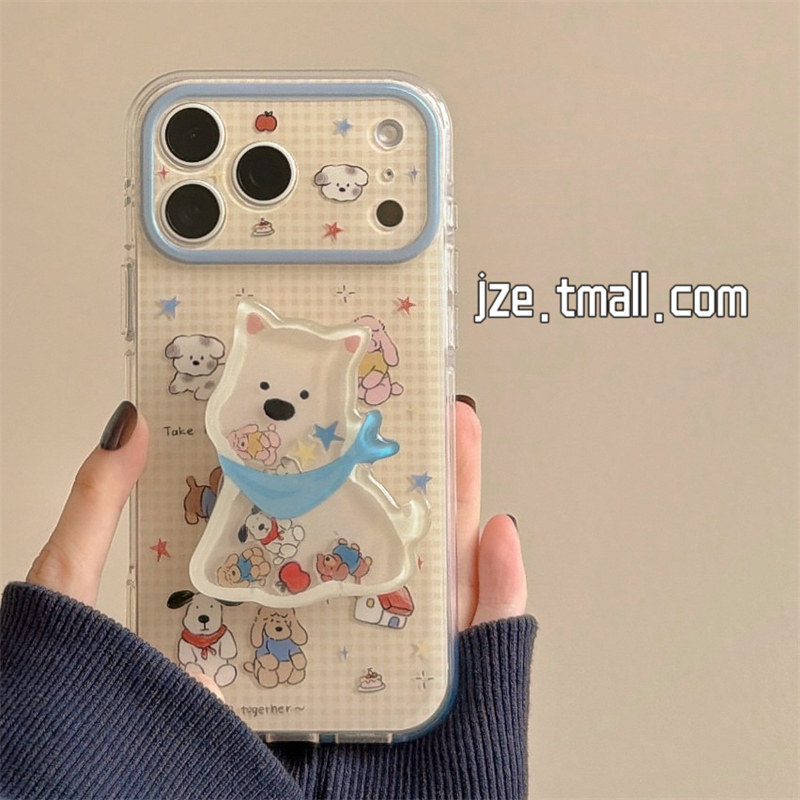 jze 日韩可爱甜品小屋西高地摇摇乐适用苹果17ProMax手机壳iphone15新款16pro女款17pro双层14全包防摔手机套