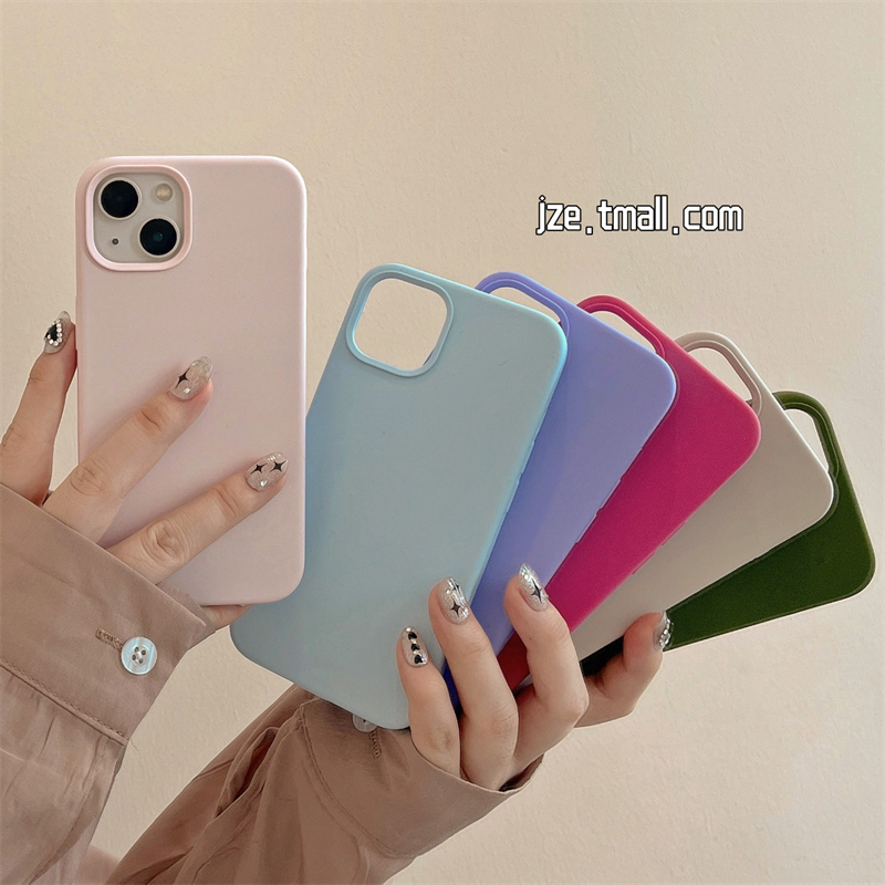 简约纯色液态硅胶适用苹果14手机壳iPhone16ProMax新款15防摔xsmax情侣13女xr保护套xs小众x高级感全包软壳男