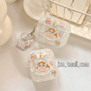 jze 少女心可爱天使哭娃适用苹果新4代airpods蓝牙无线耳机保护套airpods1/2/3硅胶软壳airpodspro三代女新款