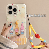 jze 可爱长帽旋转星星小人哈喽kt猫适用苹果17ProMax手机壳iphone15新款 16pro女13双层15pro全包防摔保护套14