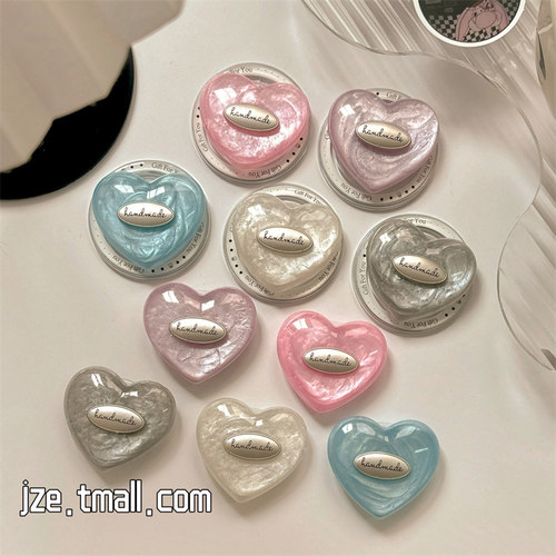 ins风韩系简约滴胶爱心适用MagSafe磁吸支架手机吸附可伸缩新款气囊支架背贴桌面支撑网红超火个性创意日韩风