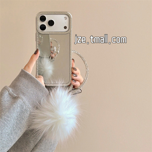 jze 简约高级感镜面闪钻立体小马适用苹果17ProMax手机壳iphone15新款16pro女款超火13全包15pro防摔保护套14