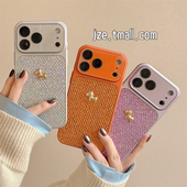 16pro女款 jze 超好看亮片闪粉立体小马适用苹果17ProMax手机壳电镀iphone15新款 大视窗17pro全包14防摔手机套