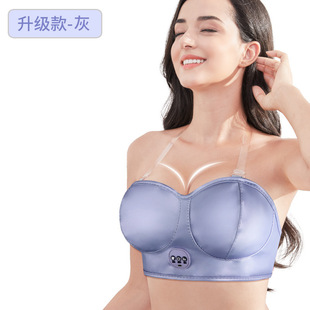 电动胸部按摩器智能热敷震动美胸宝家用丰胸仪按摩胸罩加热跨境