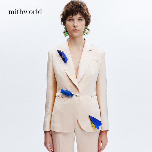 mithworld一粒扣修身西装