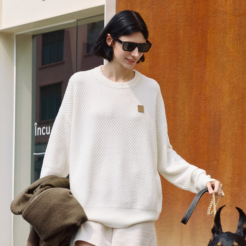 mithworld格纹纹理卫衣女士