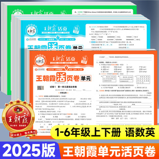王朝霞试卷单元 同步练习单元 活页卷一二四五六三年级上下册语文数学英语人教版 苏教版 测试期末冲刺复习试卷测试卷全套 北师版 2026版