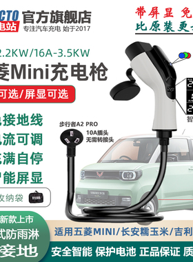 五菱宏光mini充电枪新能源马卡龙迷你EV缤果星光糯玉米随车充10A