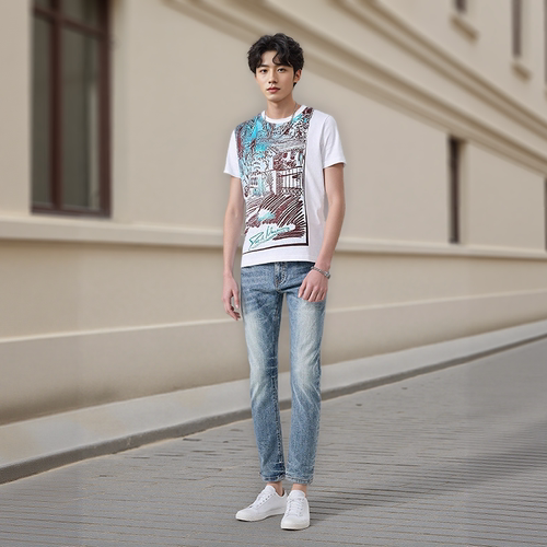 DAVIDNAMAN短袖时尚T恤