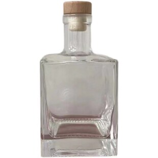 洋酒瓶威士忌酒瓶空瓶子一斤装玻璃酒瓶 750ml葡萄酒瓶方瓶果酒瓶