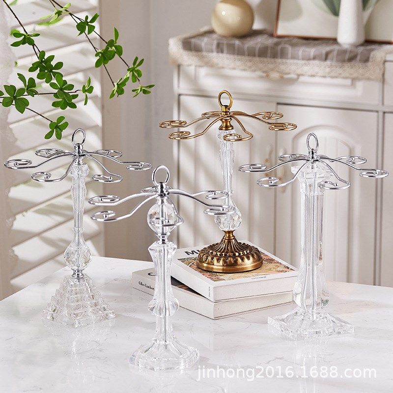 欧式轻奢红酒杯架拆装置地复古酒架亚克力铁艺酒架子倒挂高脚杯挂,家庭/个人清洁工具,杯架,淘宝优惠券,粉丝福利购,淘宝优惠卷