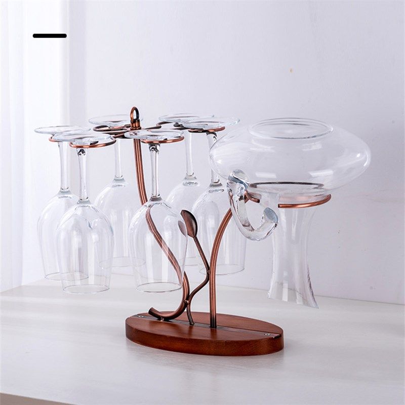 创意迎客松红酒杯醒酒器架子高脚杯倒挂架吊杯架悬挂架,住宅家具,酒架,淘宝优惠券,粉丝福利购,淘宝优惠卷