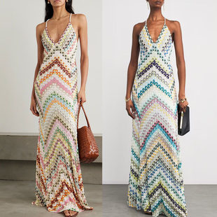 New positioning printed hip bag dress