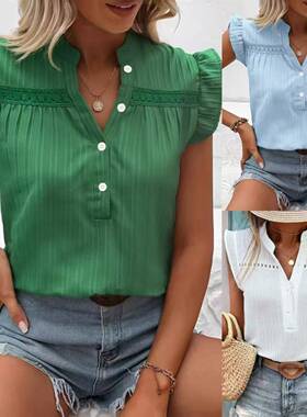 2025 Summer shirts female Shirt Ladies Blouse Women Tops上衣