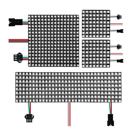 WS2812B像素软屏LED柔性屏5V8X8/8X3216X16全彩arduino可编程点阵