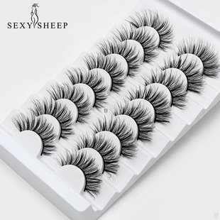 2/5/8 Pairs lashes Natural long 3D Faux Mink Eyelashes Thick