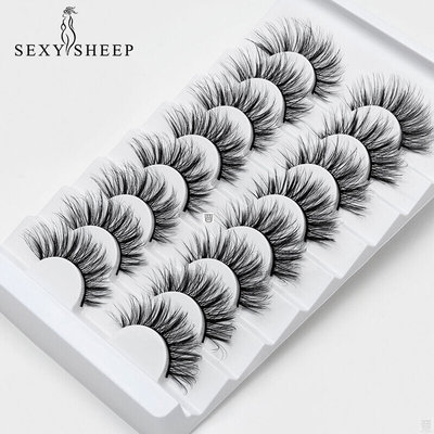 2/5/8 Pairs lashes Natural long 3D Faux Mink Eyelashes Thick