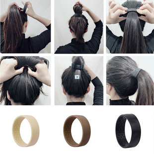 New Silicone Foldable Stationary Elastic Hair Bands For
