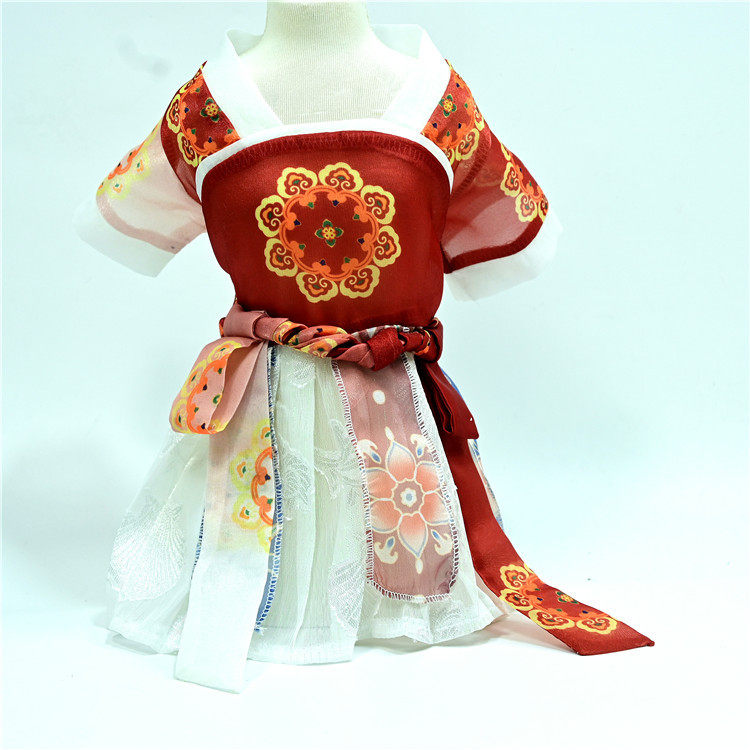 宠物汉服夏季薄款泰迪猫咪比熊小型犬公主裙子狗狗春夏款衣服