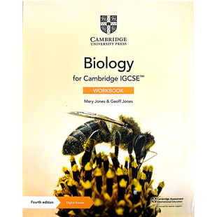 原版剑桥国际 IGCSE 生物学练习册 Cambridge IGCSE Biology Workbook with Digital Access (2 years)含2年在线资源9781108947480
