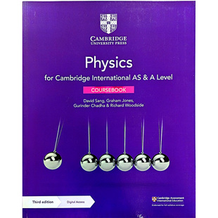 原版进口剑桥国际ALevel 物理教材Cambridge International AS&A Level Physics Coursebook 含电子码 9781108859035