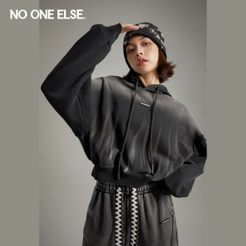 NOONEELSE渐变连帽卫衣