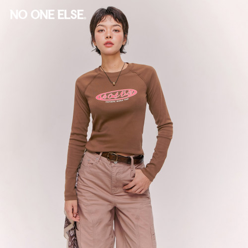 NOONEELSE字母印花T恤