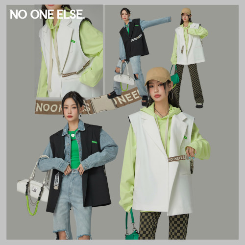 时尚西装马甲nooneelse设计感