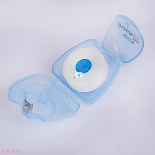 Portable 50M Micro Wax Dental Floss Interdental Brush Teeth