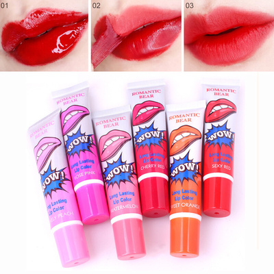 Amazing 6 Colors Peel Off Liquid Lipstick Waproof Long