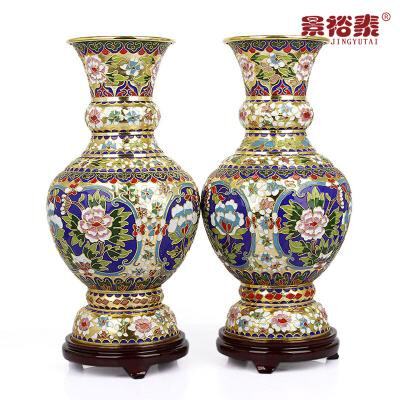 纪念品礼品景泰蓝花瓶15寸紫铜纯手工掐丝珐琅商务摆件结婚工艺品