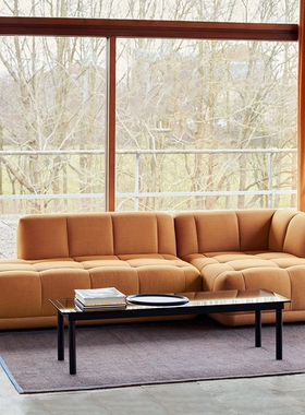 HAY简约北欧设计师豆腐块棉麻布艺拉扣沙发贵妃转角自由模块组合