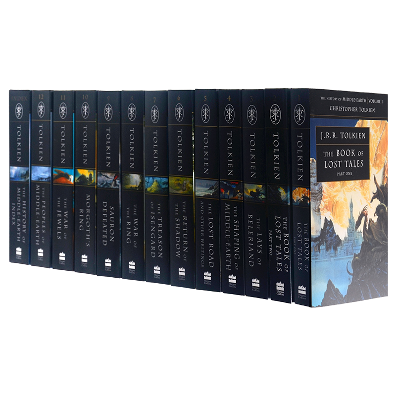 【轻微瑕疵】The History of Middle-earth 中土世界历史 全13册 J.R.R. Tolkien Christopher Tolkien 托尔金正版进口英文原版书