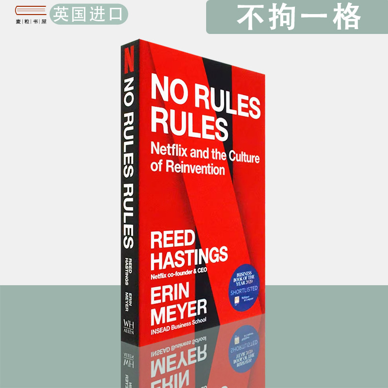 【现货】现货英文原版不拘一格 : 网飞的自由与责任工作法 No Rules Rules: Netflix and the Culture of Reinvention